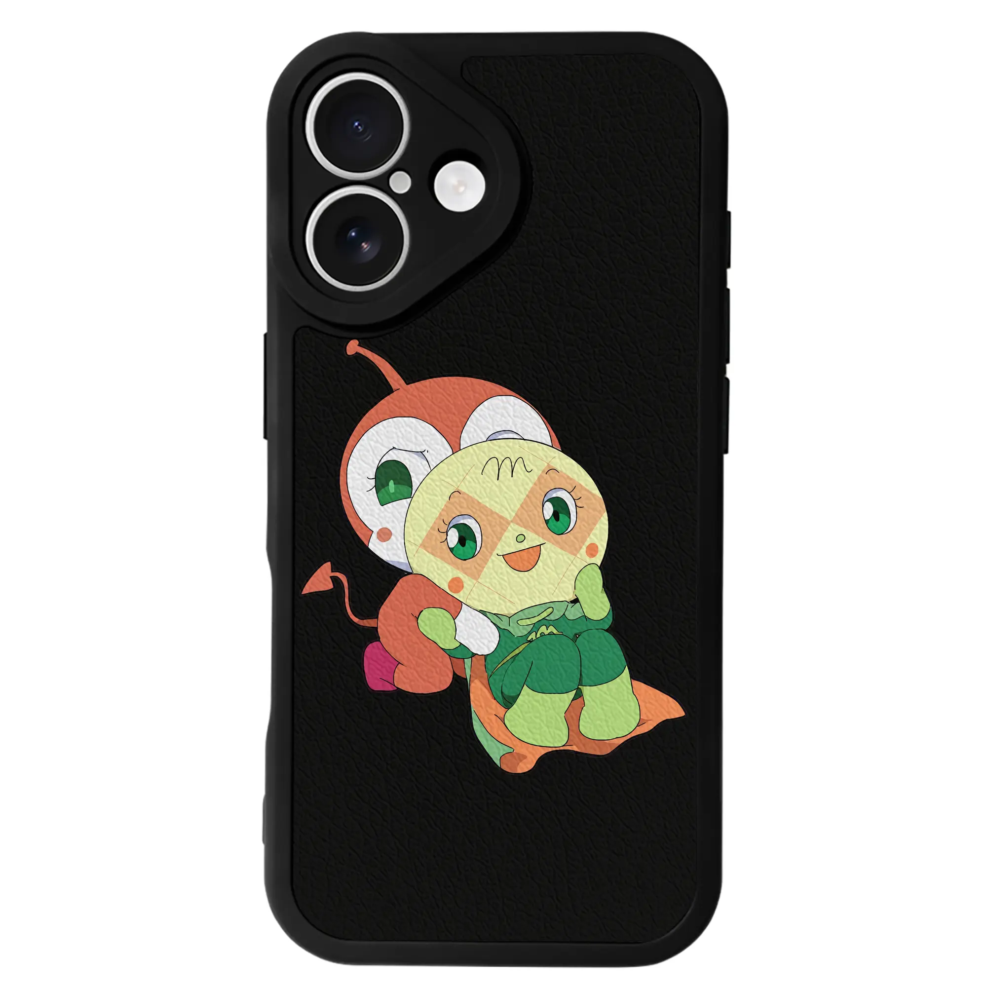 アンパンマン グッズ,メロンパンナ - IPhone 16シリーズ対応 ・ シリコンスマホケース ・ レザー調 ・ 高精度フィット ・ 耐衝撃 ・ ワイヤレス充電対応 ・ 精密カット